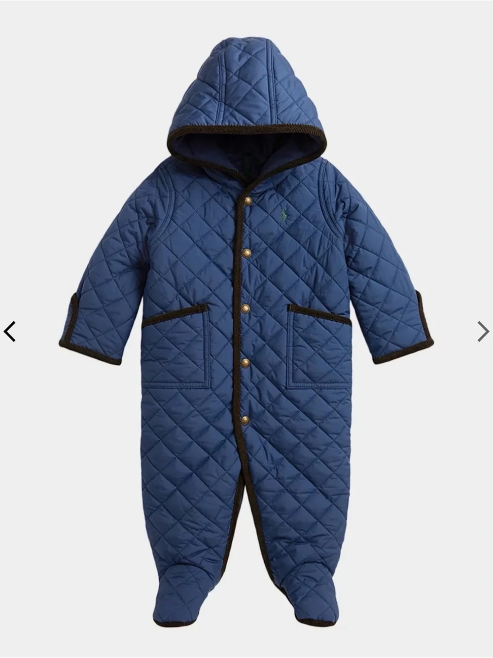 Polo Ralph Lauren Boy's Hooded Barn Bunting Navy, Size 9M